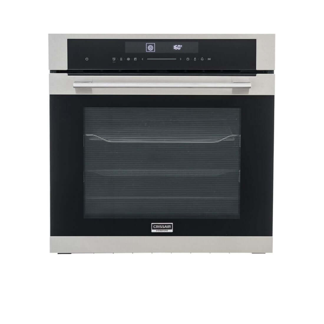 Forno Elétrico CrissAir 72 Litros Inox 60cm com display touch e acabamento em aço inox.